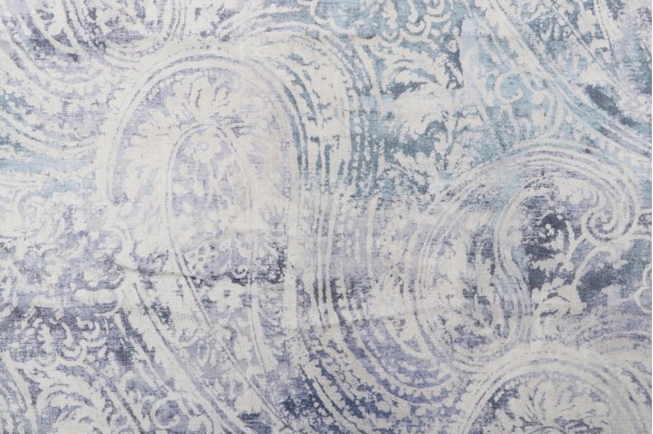 Richloom Bohemian Printed Cotton Drapery Fabric in Bluestone