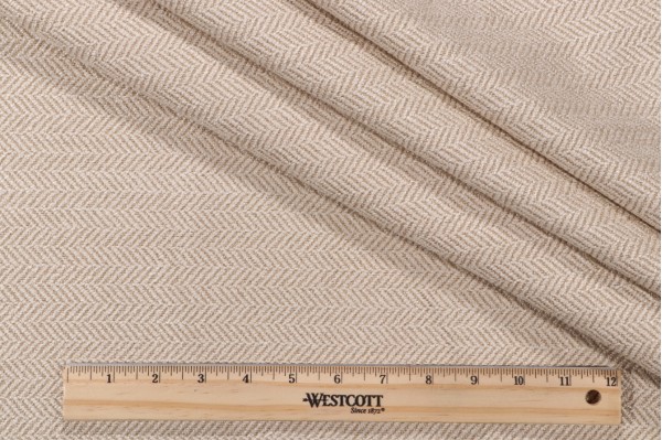 Thibaut Ellis Herringbone W72942 Woven Upholstery Fabric in Almond
