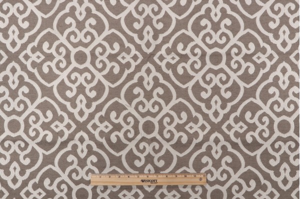 Thibaut Shoji W735330 Woven Upholstery Fabric in Stone