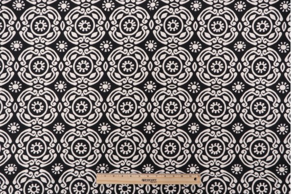 Thibaut Soleil W77984 Matelasse Upholstery Fabric in Black