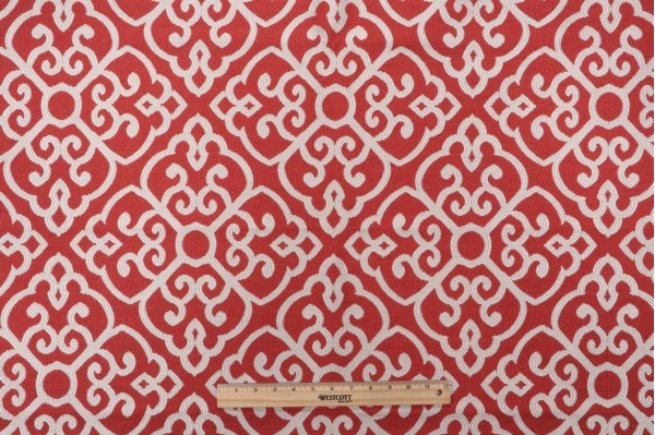 1 Yard Thibaut Shoji W735334 Woven Upholstery Fabric in Persimmon
