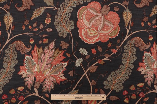 Click for 4.13 Yards Thibaut Dorchester F99007 Printed Drapery Fabric in Black Thibaut Dorchester F99007 Printed Drapery Fabric in Black