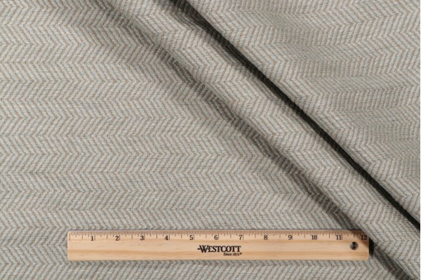 Thibaut Hempstead Herringbone W72970 Woven Upholstery Fabric in Mineral