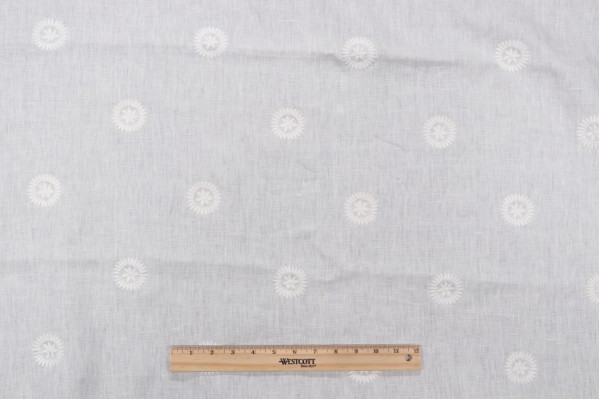 Thibaut Dominique W74902 Embroidered Drapery Fabric in Ivory