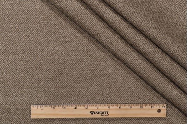 Thibaut Ellis Herringbone W72952 Woven Upholstery Fabric in Bark