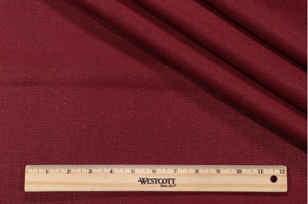 Anna French Dyed Sack AF10158 Woven Decorator Fabric in Burgundy for Thibaut
