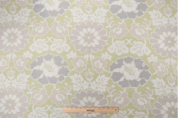 Click for 13 Yards Anna French Shima AF2586 Printed Linen Blend Drapery Fabric in Apple Green for Thibaut Anna French Shima AF2586 Printed Linen Blend Drapery Fabric in Apple Green for Thibaut