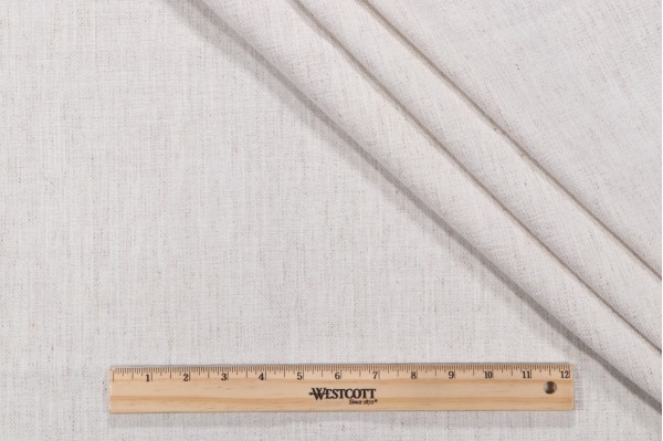 Crypton Nomad High Performance Woven Chenille Upholstery Fabric in Snow