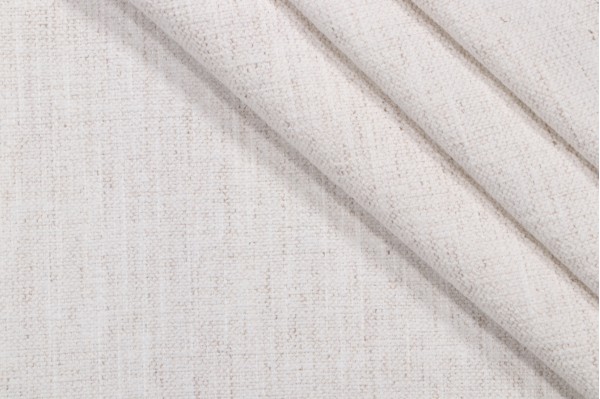 Crypton Nomad High Performance Woven Chenille Upholstery Fabric in Snow