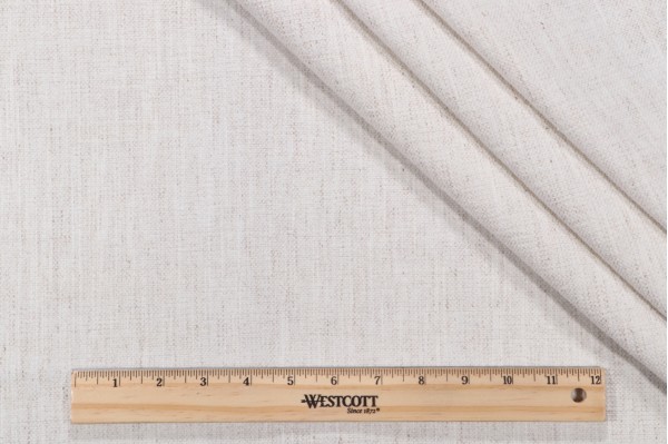 1 Yard Crypton Nomad High Performance Woven Chenille Upholstery Fabric in Snow