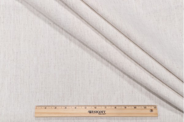 Crypton Nomad High Performance Woven Chenille Upholstery Fabric in Snow