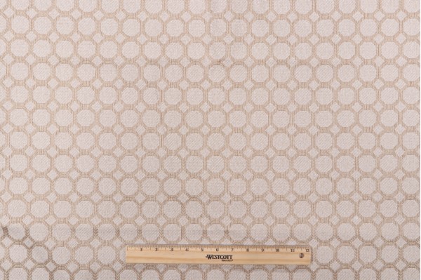 Lookout Woven Upholstery Fabric in Cream