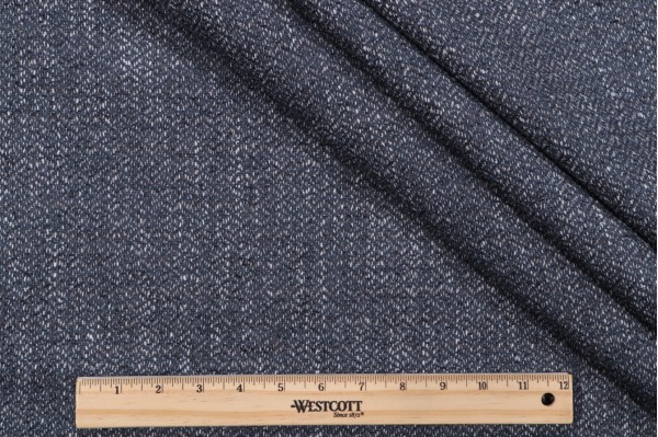 Strother Woven Chenille Upholstery Fabric in Denim