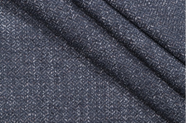 Strother Woven Chenille Upholstery Fabric in Denim