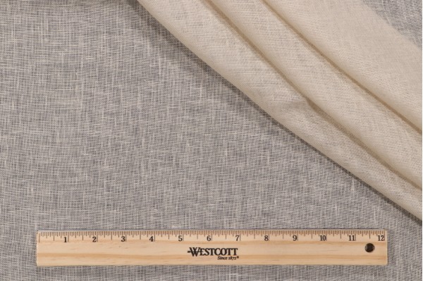 Changes Woven Sheer Drapery Fabric in Sand