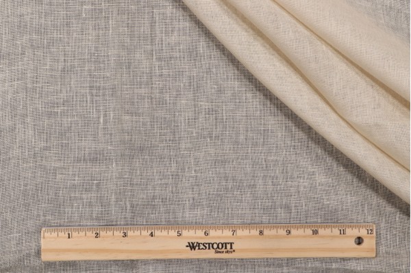 Changes Semi-Sheer Drapery Fabric in Sand