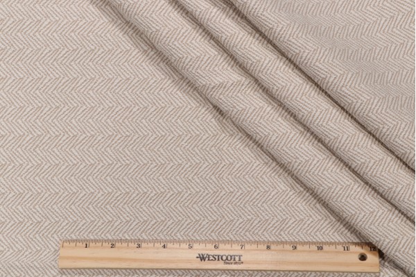 Shelby Woven Upholstery Fabric in Sand