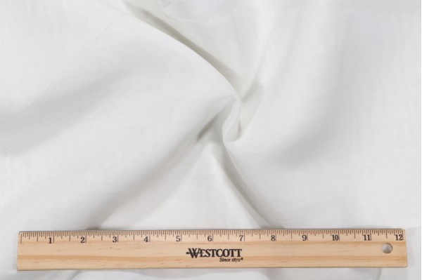 Super Batiste Sheer Drapery Fabric in Winter White
