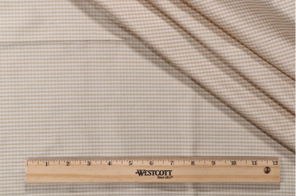 Tirano Silk Decorator Fabric in Beige/White