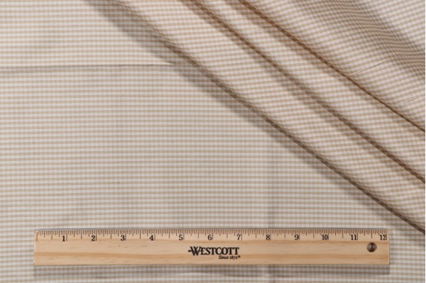 Tirano Silk Decorator Fabric in Beige/White