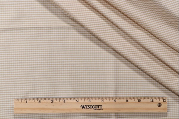Tirano Silk Decorator Fabric in Beige/White
