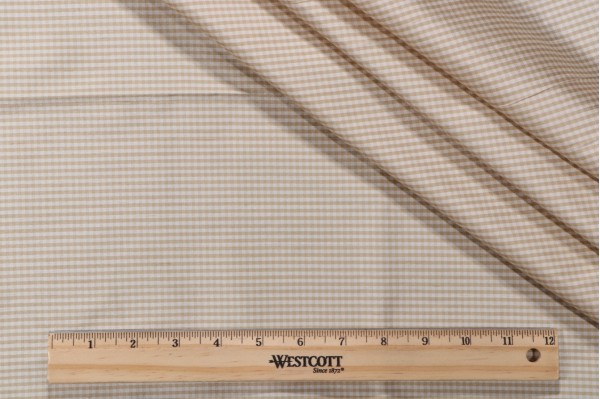 Tirano Silk Decorator Fabric in Beige/White