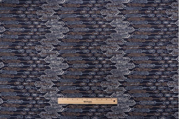 Crypton Falina High Performance Woven Upholstery Fabric in Black Marine
