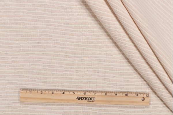 Crypton River High Performance Matelasse Upholstery Fabric in Natural Beige