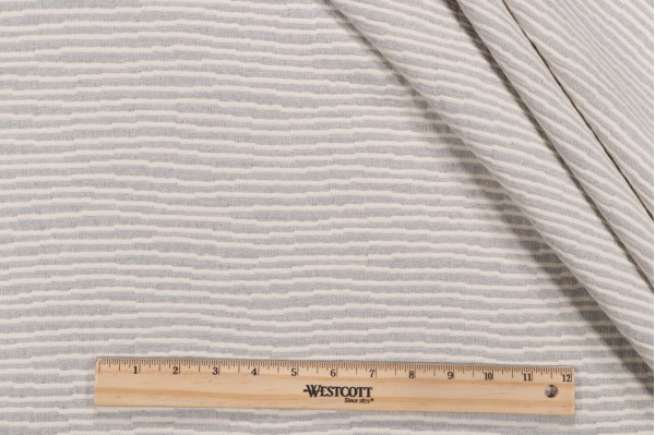 Crypton River High Performance Matelasse Upholstery Fabric in Natural Stone