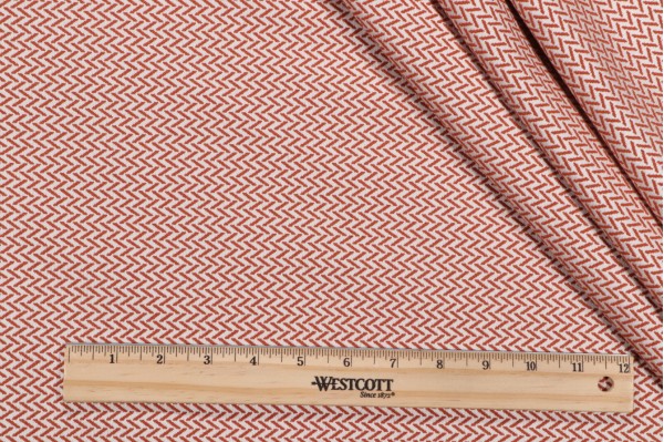 Crypton Burl High Performance Woven Upholstery Fabric in Natural Terracotta