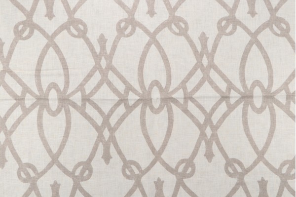 Braemore Fioretto Printed Linen Blend Drapery Fabric in Graphite