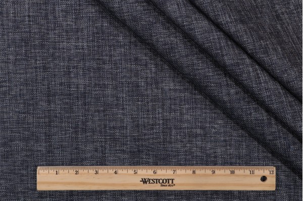Leif Woven Decorator Fabric in Midnight Blue 