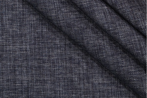 Leif Woven Decorator Fabric in Midnight Blue 