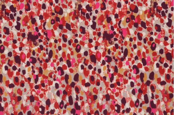 Keeley Printed Velveteen Decorator Fabric in Fuchsia 