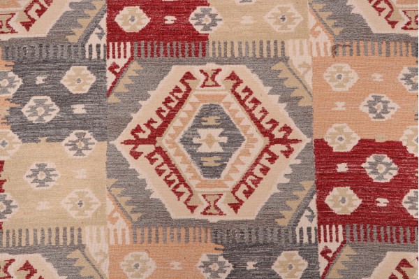 Sample of Mill Creek Banzai Woven Chenille Upholstery Fabric in Ruby 