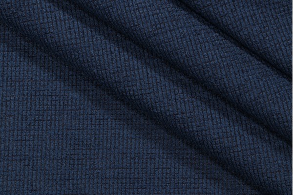 Crypton Textured High Performance Woven Upholstery Fabric in Indigo
