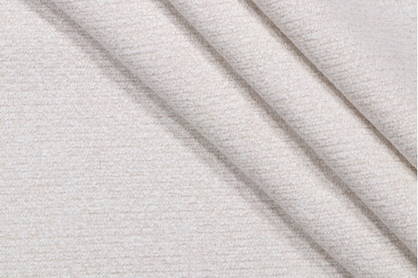 Sample of Crypton Waylon High Performance Woven Chenille Upholstery Fabric in Pearl 