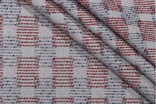 Sample of Crypton Estes High Performance Woven Chenille Upholstery Fabric in Patriot 