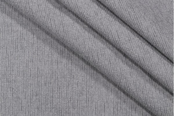 Crypton Textured High Performance Chenille Upholstery Fabric in Steel 