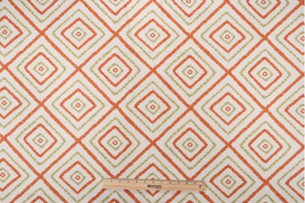 Click for Thibaut Kozar F94921 Printed Linen Blend Drapery Fabric in Orange  Thibaut Kozar F94921 Printed Linen Blend Drapery Fabric in Orange