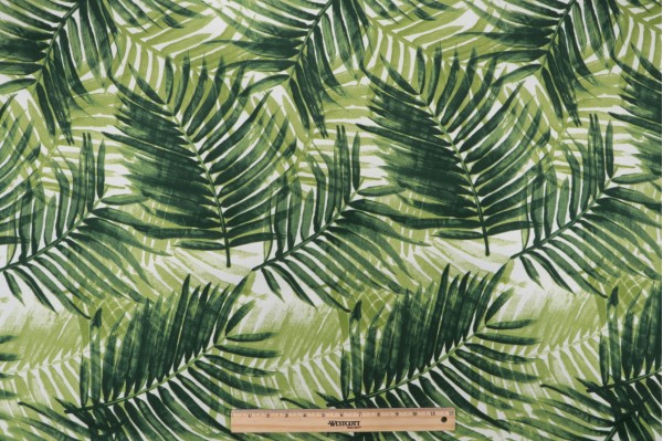 Tommy Bahama Escape Route Printed Polyester Outdoor Fabric in Jade