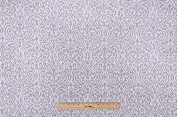 PK Lifestyles Sri Lanka Printed Cotton Drapery Fabric in Blush