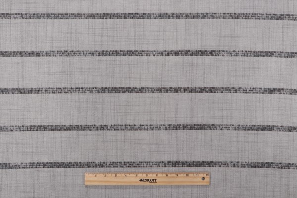Crypton Stripe High Performance Woven Upholstery Fabric in Smoke