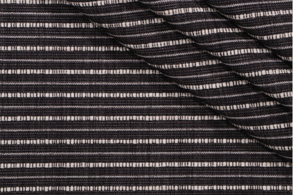 Crypton Stripe High Performance Woven Chenille Upholstery Fabric in Graphite