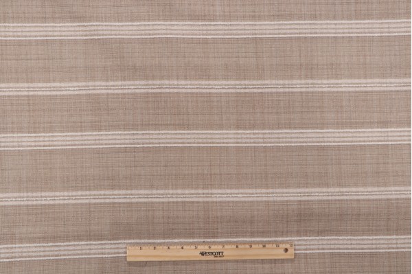 Crypton Stripe High Performance Woven Upholstery Fabric in Natural