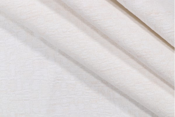 Crypton Celia High Performance Woven Chenille Upholstery Fabric in White