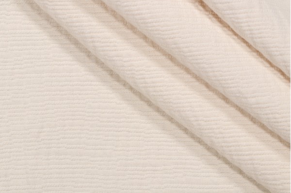 Crypton Natural River High Performance Matelasse Upholstery Fabric in Ivory