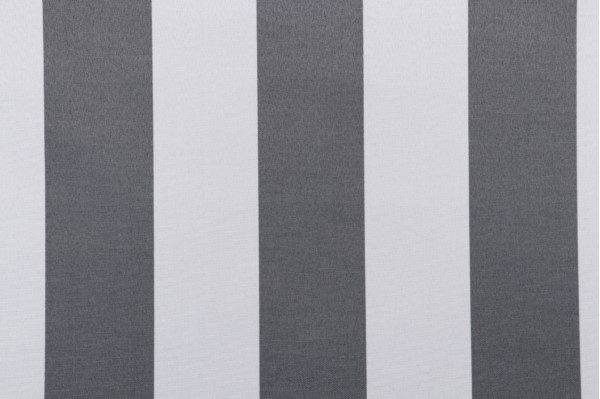 Richloom Cabana Stripe Printed Polyester Outdoor Fabric in Gray 