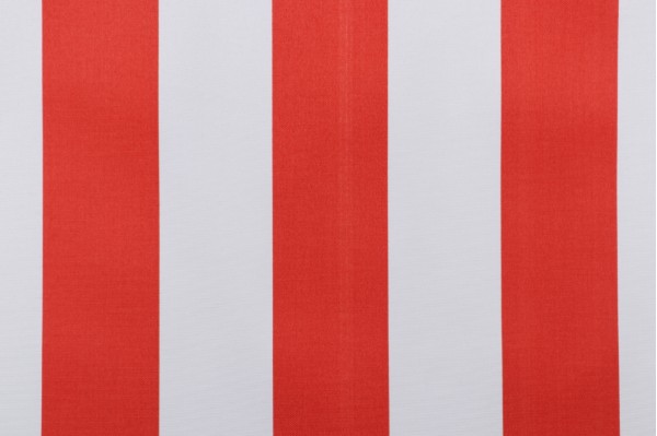 Sample of Richloom Cabana Stripe Printed Polyester Outdoor Fabric in Coral 