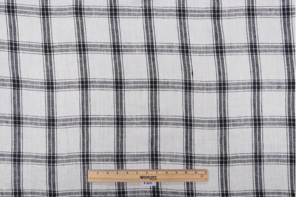 Sample of P Kaufmann Preston Woven Decorator Fabric in Domino 